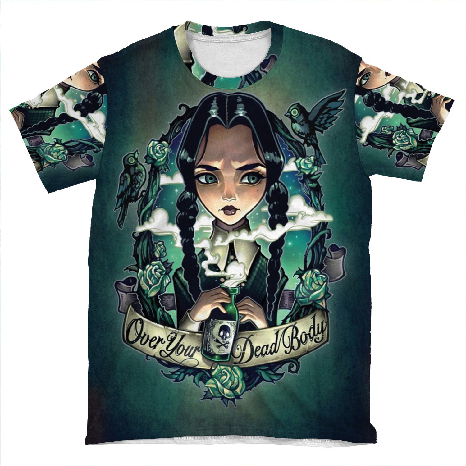 Over Your Dead Body AOP T-shirt Tee