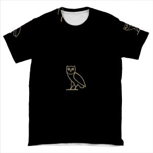 Ovo Black Mask AOP T-shirt Tee