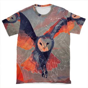 Owl Hunt AOP T-shirt Tee
