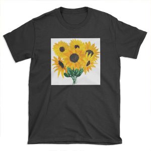 Painted sunflower bouquet T-shirt Tee