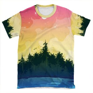 Pansexual Pride Forest AOP T-shirt Tee