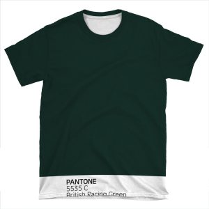 Pantone 5535C British Racing Green AOP T-shirt Tee