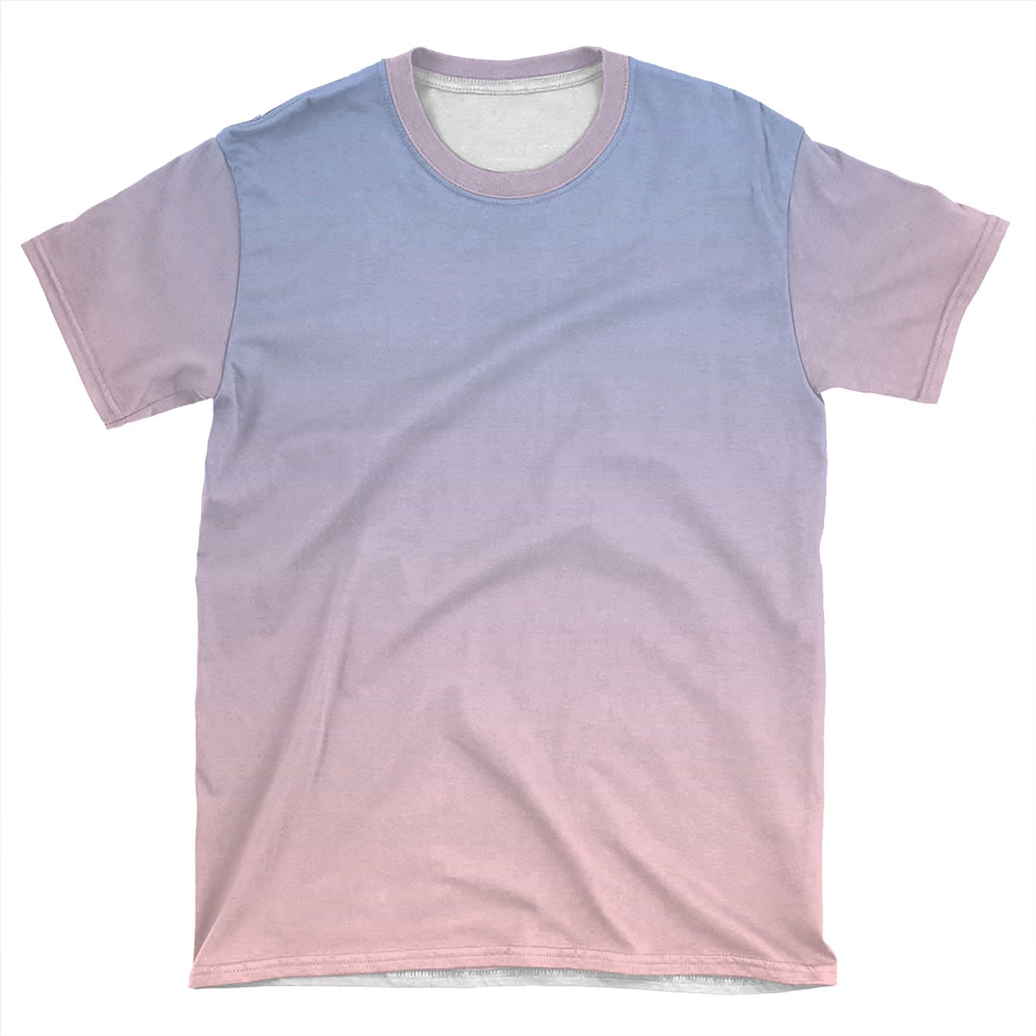 Pantone Color Of The Year 2016 Rose Quartz - Serenity - Ombre AOP T-shirt Tee