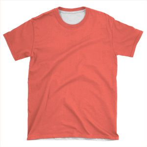 Pantone Color Of The Year Living Coral 2019 - Plain Solid Living Coral -100 Coral And Pink Shades On Ozcushions On All Products AOP T-shirt Tee
