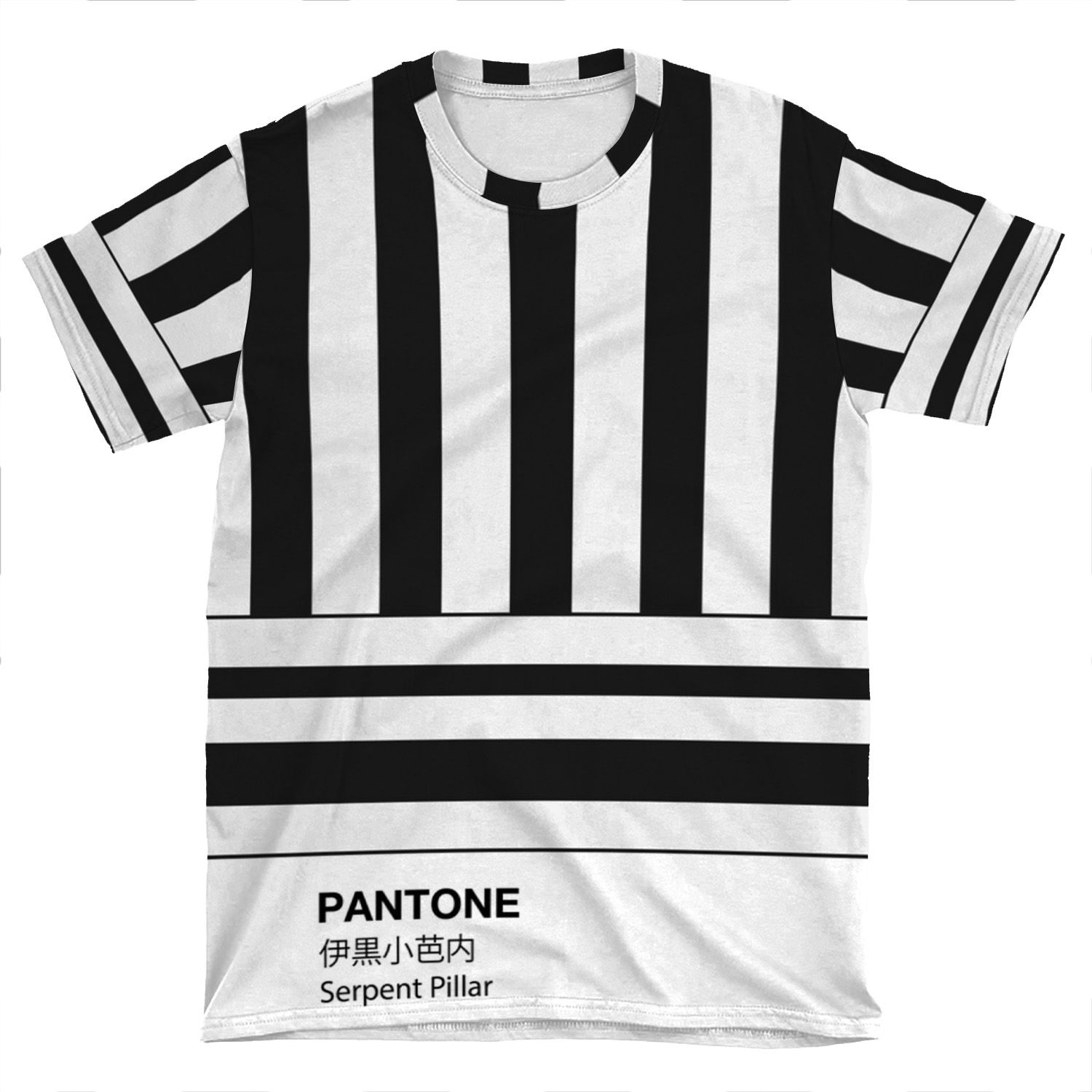 Pantone Demon Slayer Obanai Iguro Serpent Pillar AOP T-shirt Tee