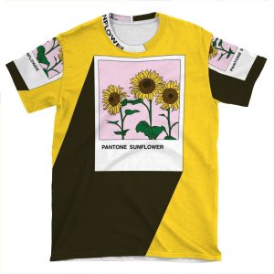 Pantone Sunflower Illustration AOP T-shirt Tee