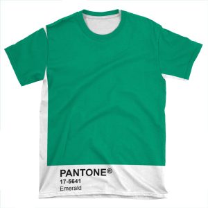 Pantone Universe Phone - Emerald 17-5641 AOP T-shirt Tee