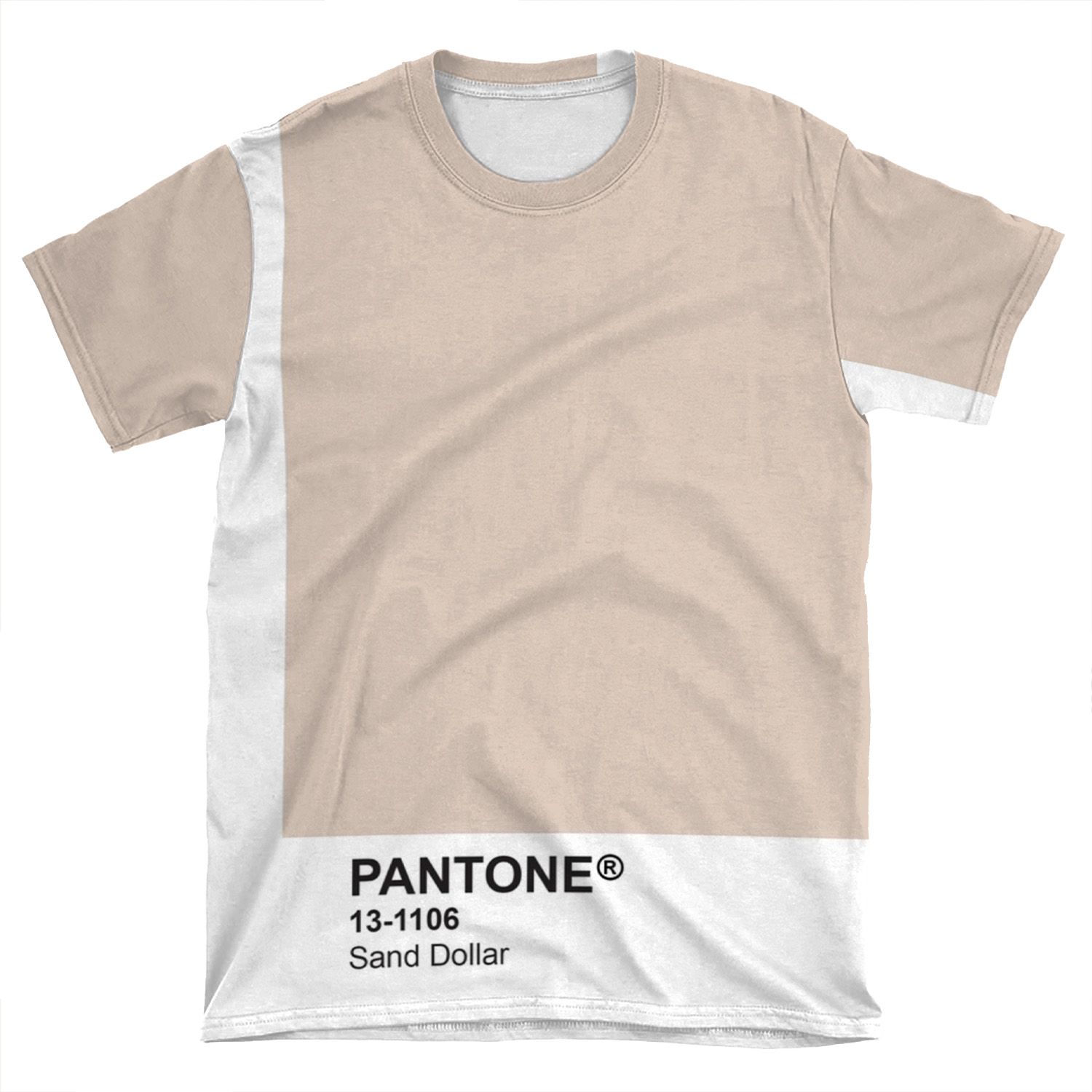Pantone Universe Phone - Sand Dollar 13-1106 AOP T-shirt Tee