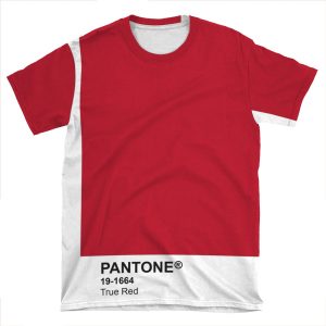 Pantone Universe Phone - True Red 19-1664 AOP T-shirt Tee