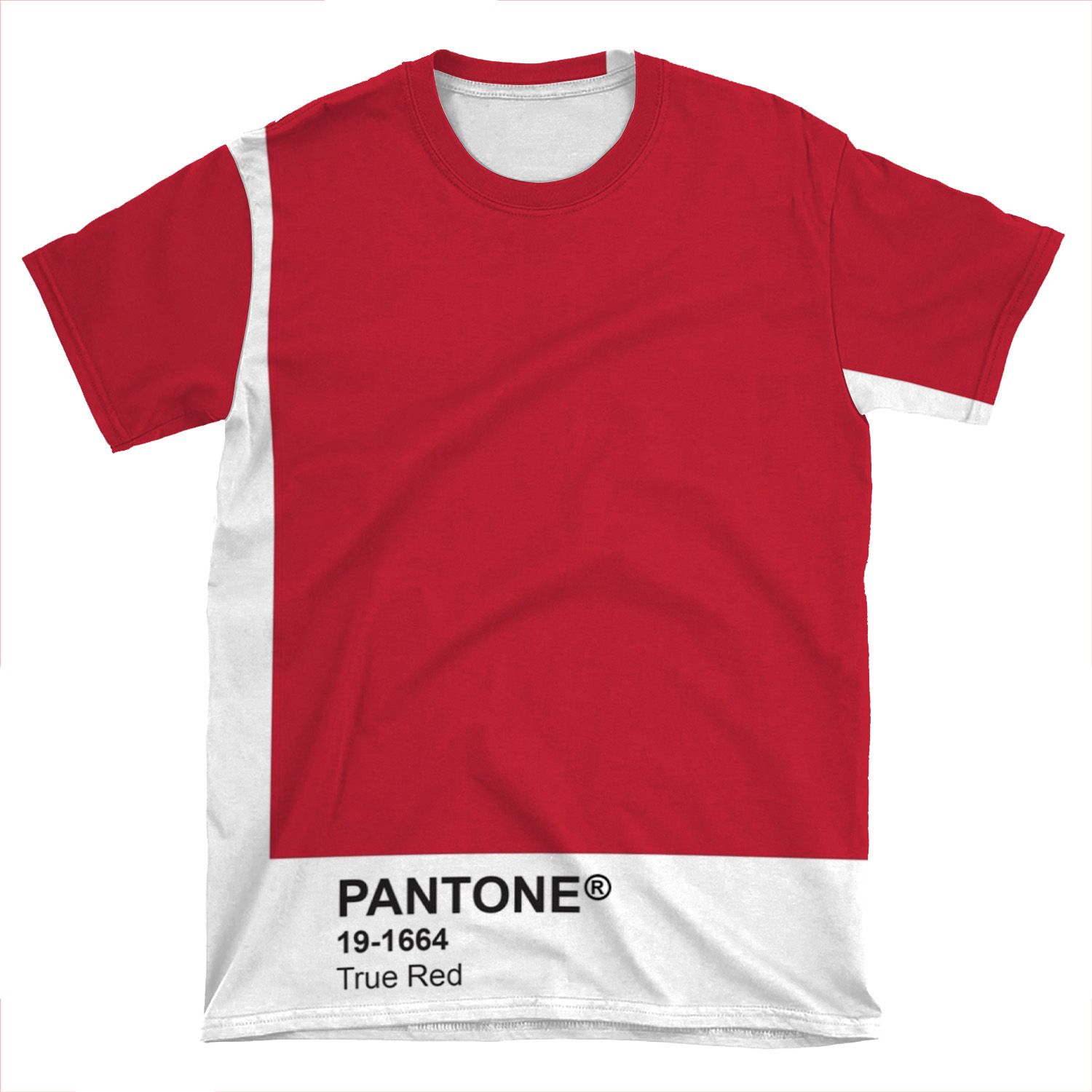 Pantone Universe Phone - True Red 19-1664 AOP T-shirt Tee