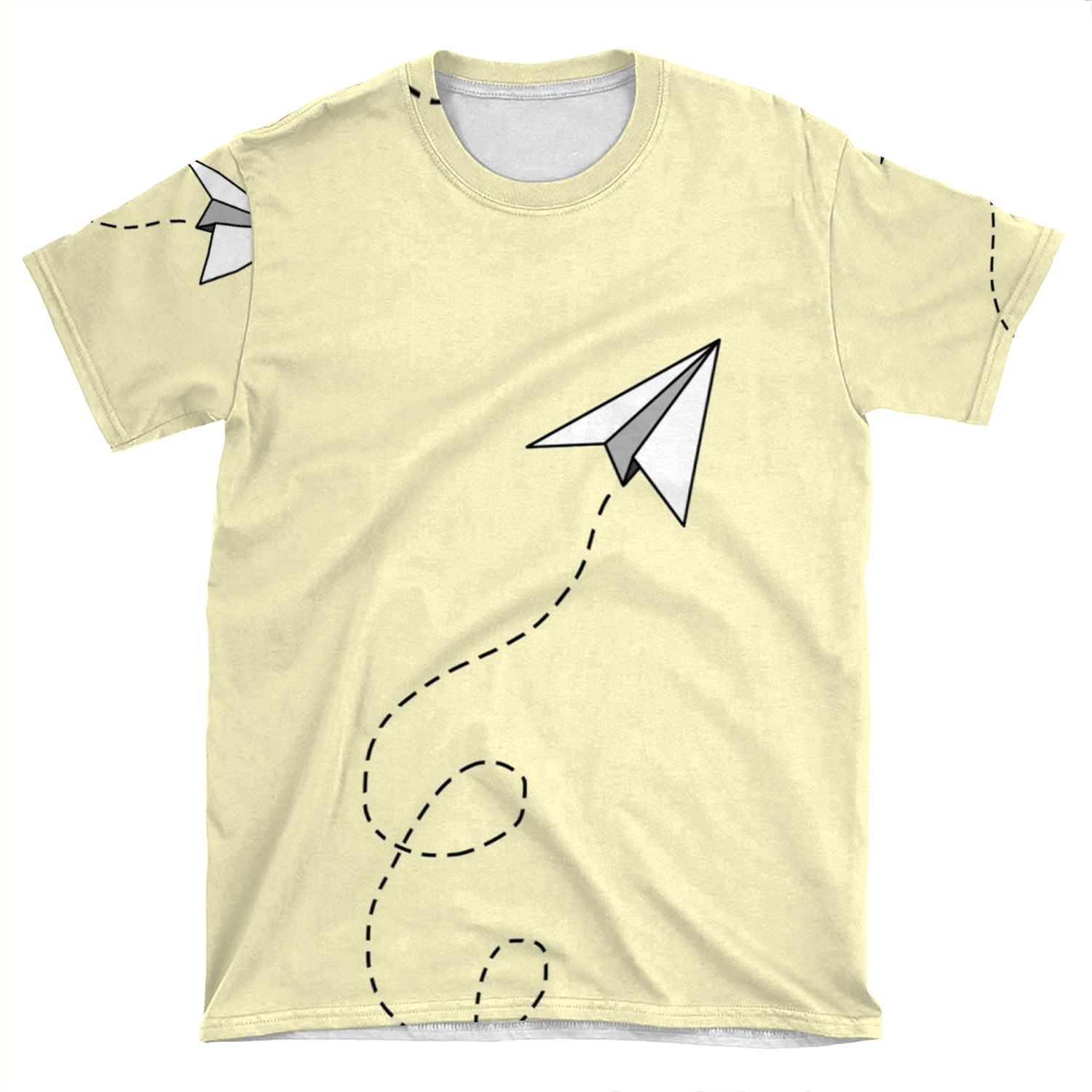 Paper Airplane AOP T-shirt Tee