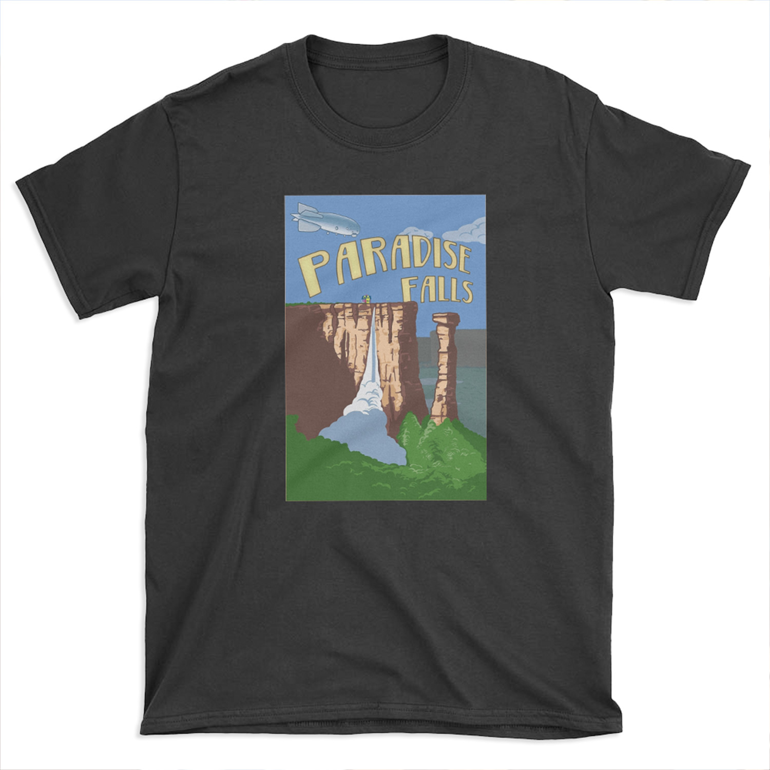 Paradise Falls Travel T-shirt Tee