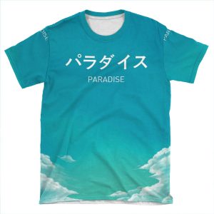 Paradise Japanese Aesthetic AOP T-shirt Tee