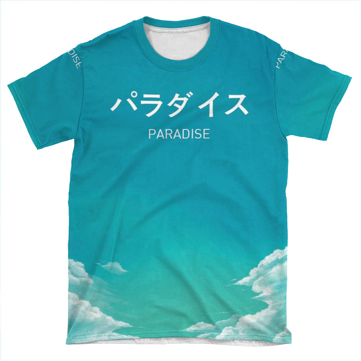 Paradise Japanese Aesthetic AOP T-shirt Tee
