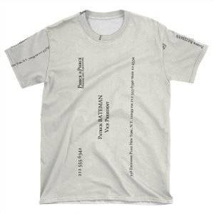 Patrick Bateman Business Card AOP T-shirt Tee
