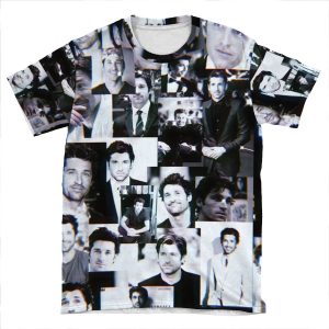 Patrick Dempsey Collage AOP T-shirt Tee