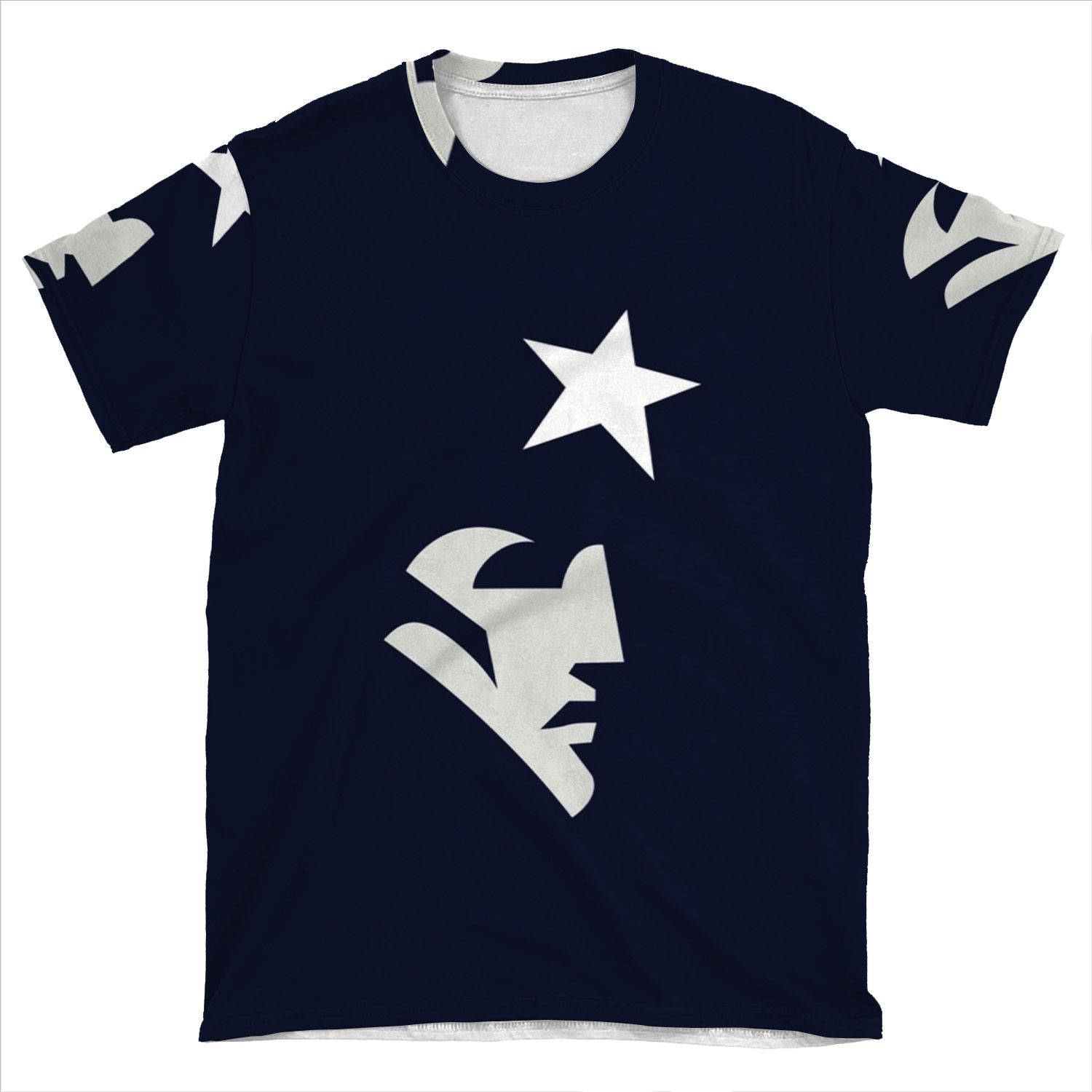 Patriots Face AOP T-shirt Tee