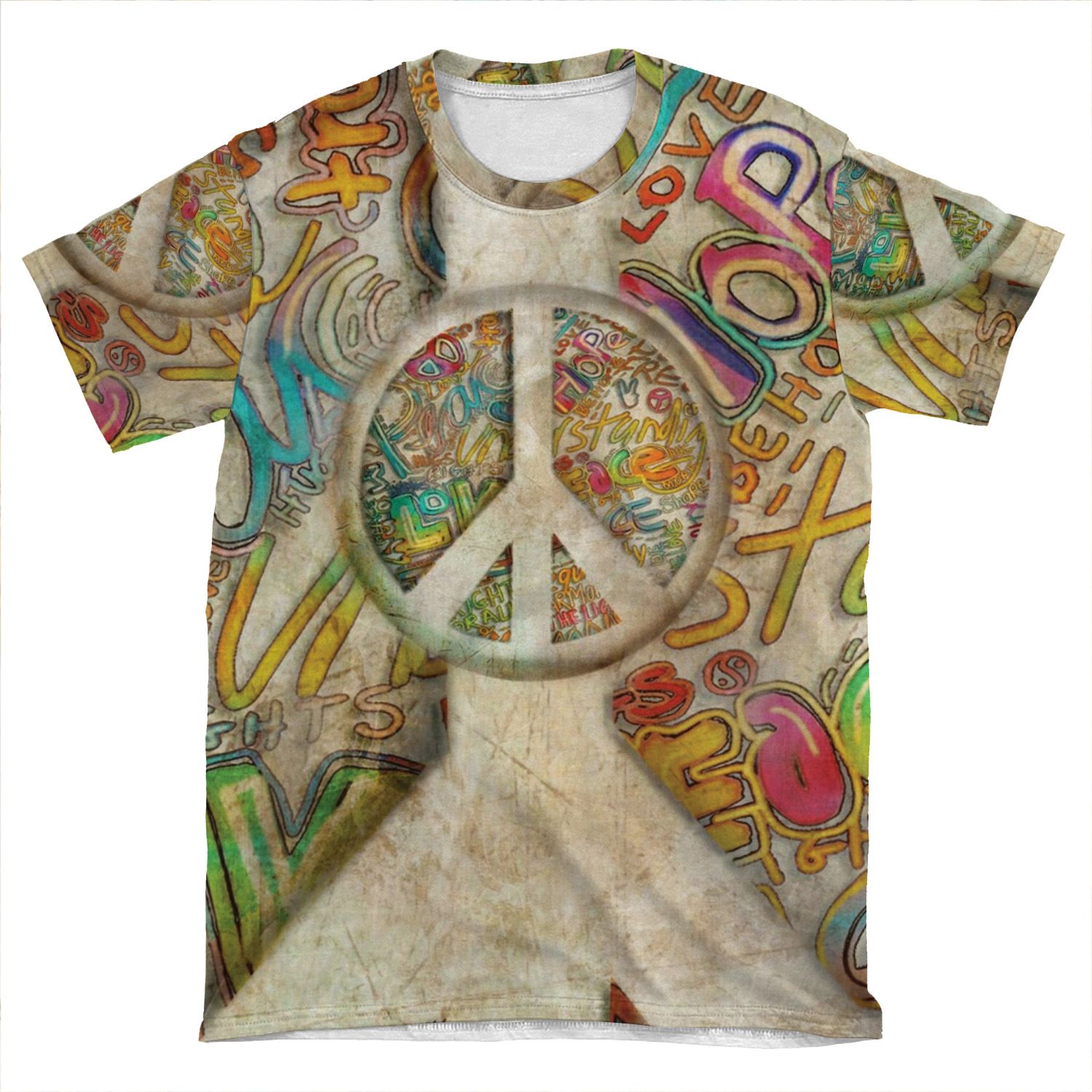 Peace AOP T-shirt Tee