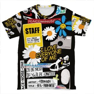 Peaceminusone Stuff AOP T-shirt Tee