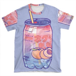 Peach Bubbles AOP T-shirt Tee