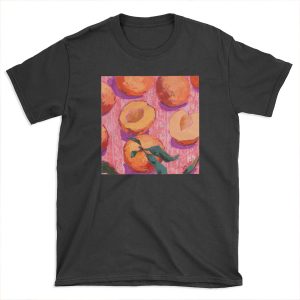 Peaches on Pink Background T-shirt Tee