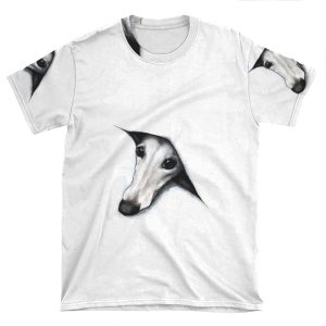 Peeping Whippet AOP T-shirt Tee