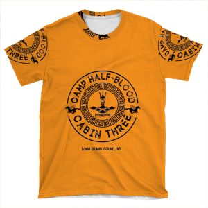 Percy Jackson - Camp Half-Blood - Cabin Three - Poseidon AOP T-shirt Tee