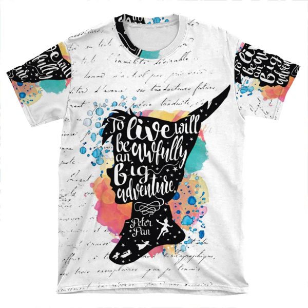 Peter Pan - To Live AOP T-shirt Tee