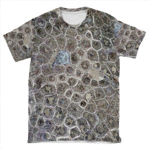 Petoskey Stone, Pure Michigan! AOP T-shirt Tee