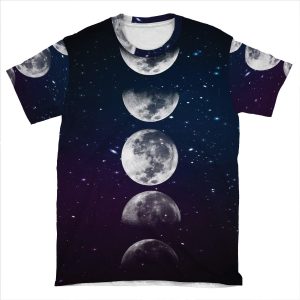 Phases Of The Moon AOP T-shirt Tee