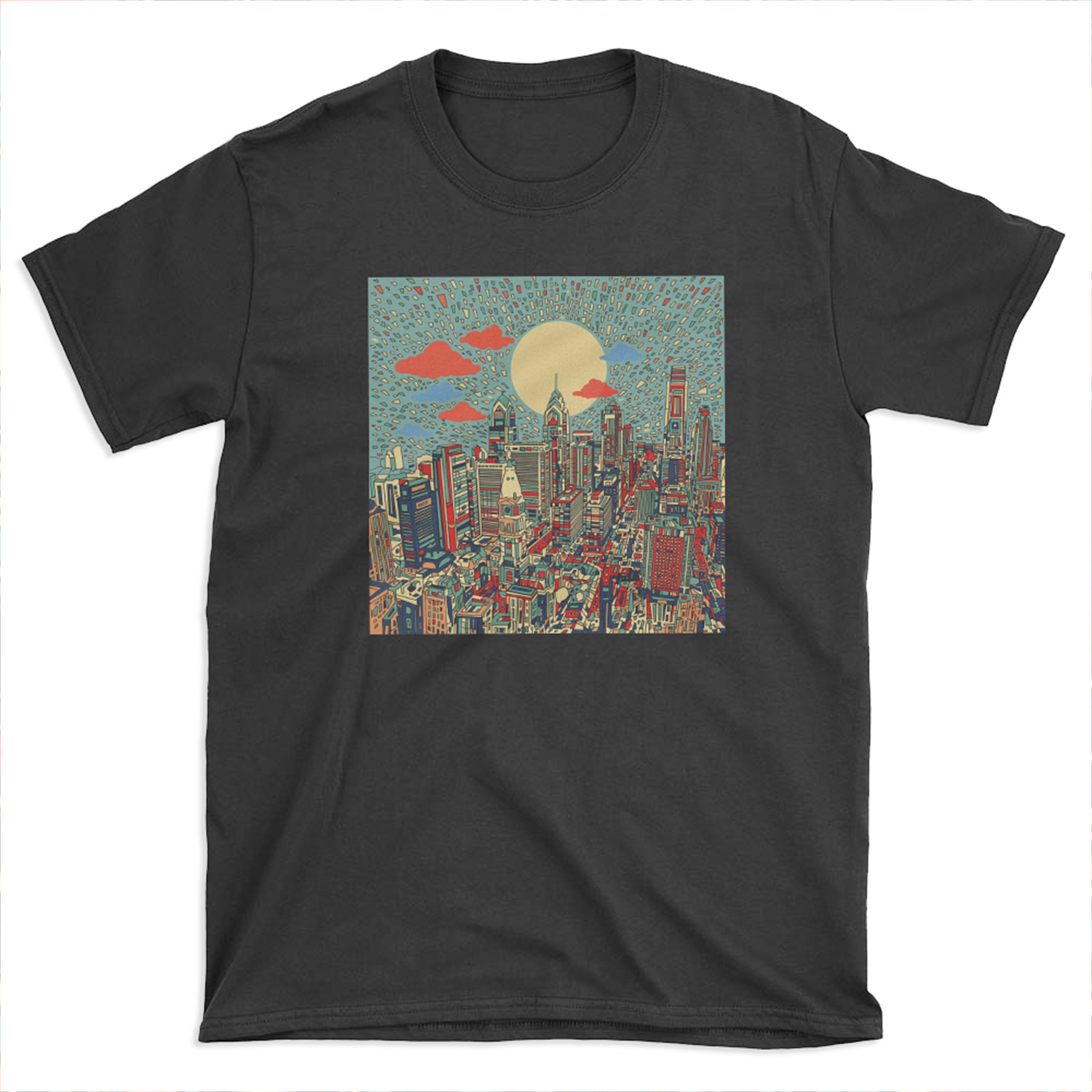 philadelphia panorama 3 T-shirt Tee