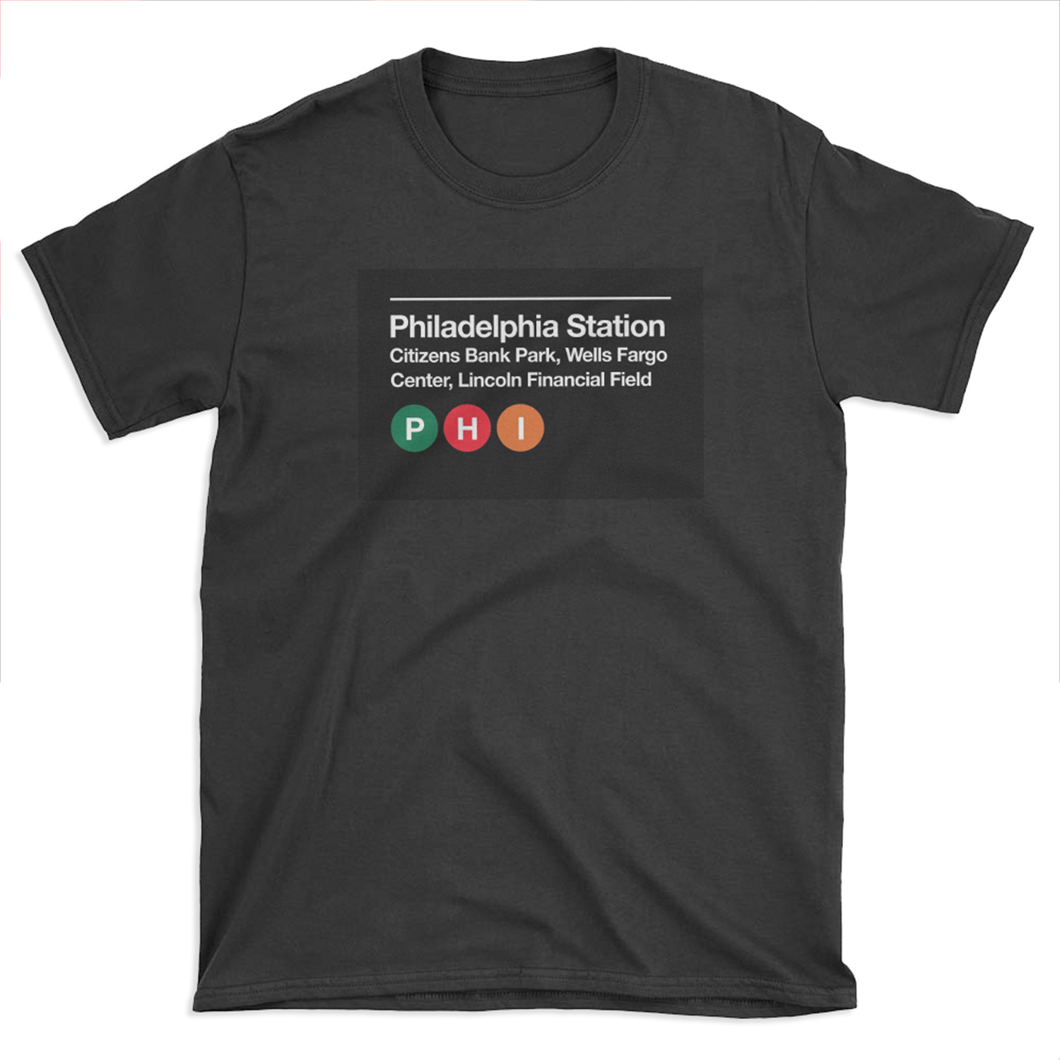 Philadelphia Pro Sports Venue Subway Sign T-shirt Tee