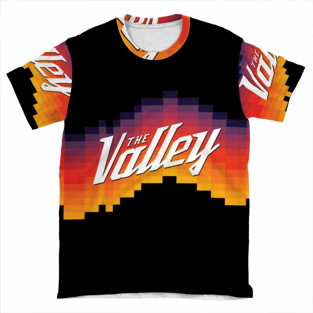 Phoenix Suns: The Valley City Jersey AOP T-shirt Tee - Chief T-shirt