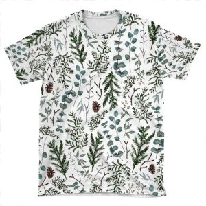 Pine And Eucalyptus Greenery AOP T-shirt Tee