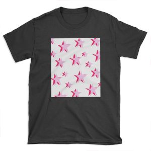pink and red vsco star pattern T-shirt Tee