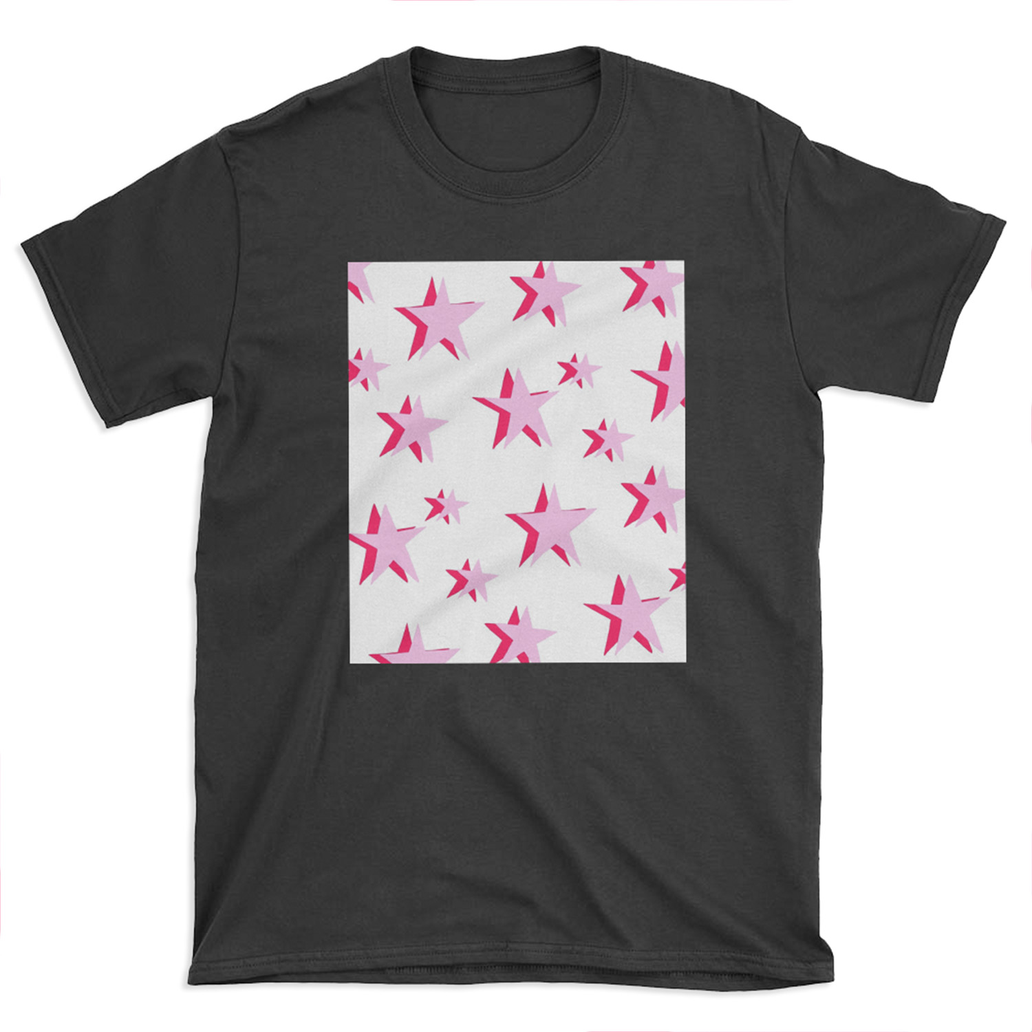 pink and red vsco star pattern T-shirt Tee
