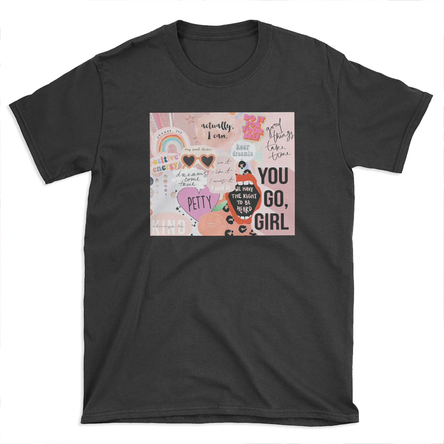 Pink Collage T-shirt Tee