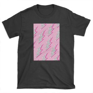 Pink lightning bolt T-shirt Tee