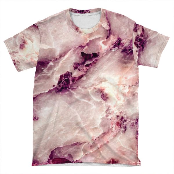 Pink Marble 01 AOP T-shirt Tee