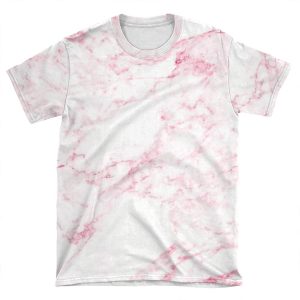 Pink Marble AOP T-shirt Tee