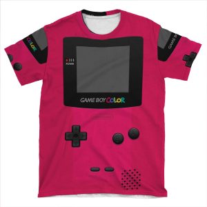 Pink Nintendo Gameboy Color AOP T-shirt Tee