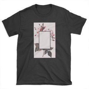 Pink Rectangle Flowers T-shirt Tee