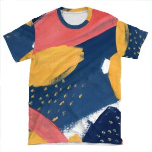 Pink/Yellow/Blue AOP T-shirt Tee