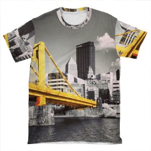 Pittsburgh Skyline AOP T-shirt Tee