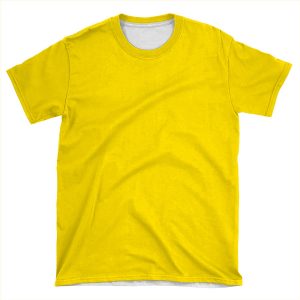 Plain Simple Classic Yellow AOP T-shirt Tee