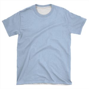 Plain Solid Light Steel Blue-100 Blue Shades On Ozcushions On All Products AOP T-shirt Tee