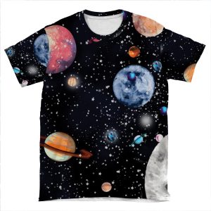 Planets 2 AOP T-shirt Tee