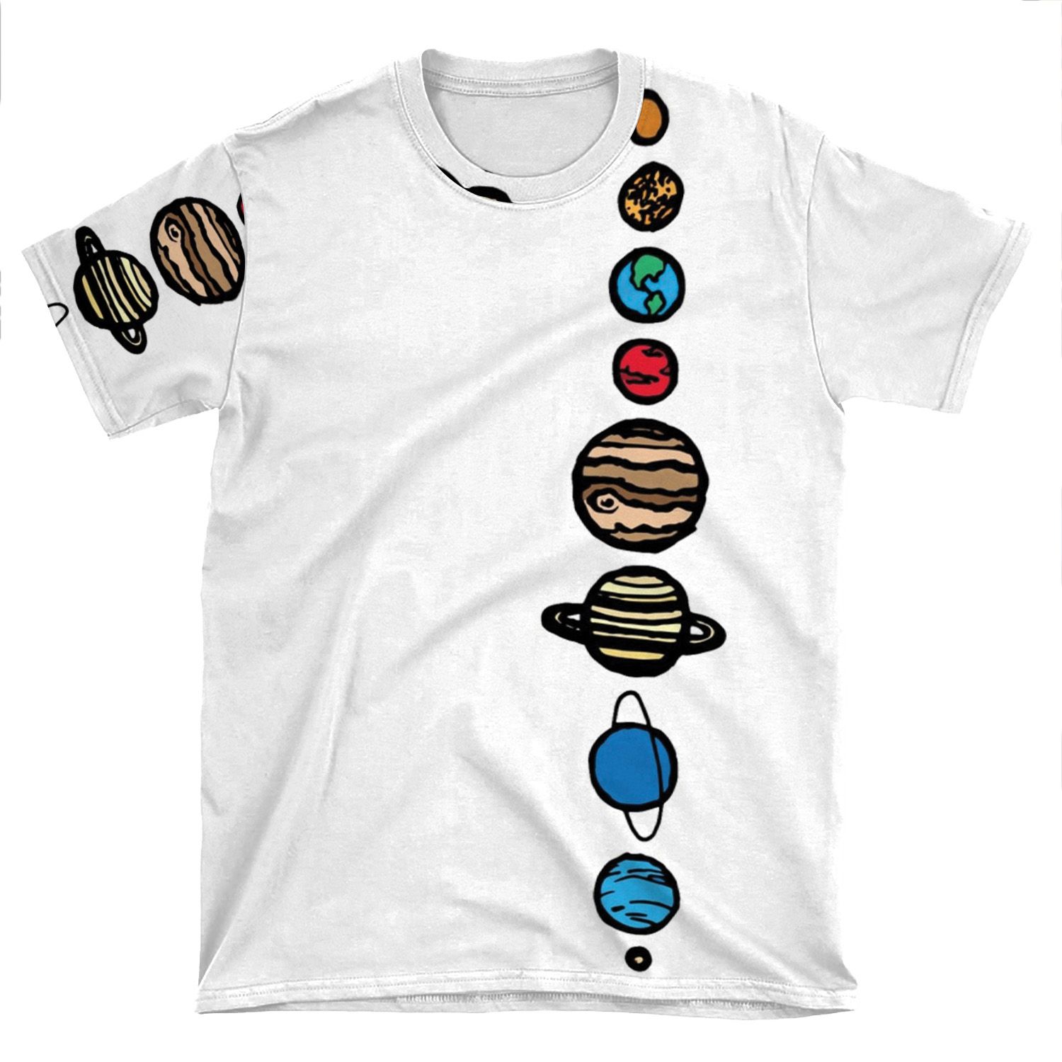 Planets Colour AOP T-shirt Tee
