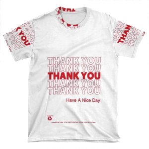 Plastic Bag Shirt - Thank You AOP T-shirt Tee