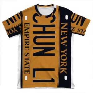 Plates Say Chun-Li AOP T-shirt Tee